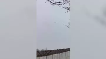 Сильный ветер осложнил посадку самолёта в Белфасте