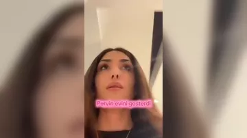 Pərvin evinin içini göstərdi