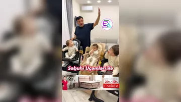 Səbuhi Xanlarovun üçəmləri ilə videosu maraq yaratdı