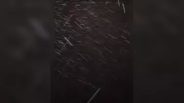 Bakıya yağan sulu qarın görüntüləri - Video