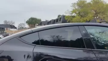 Работающее без водителя роботакси Tesla попало на видео