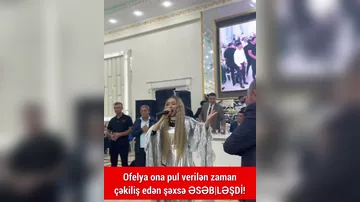 Ofelya toyda əsəbiləşdi