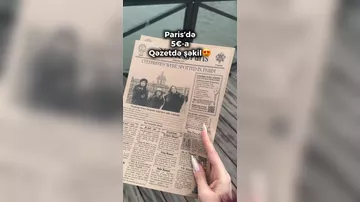 Арифа Эминли нашла необычный фотoаппарат во Франции