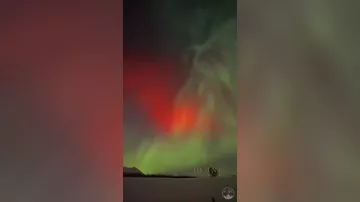 В Норвегии во время полярного сияния сгорел метеор