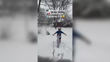 Снежные забавы в Канаде