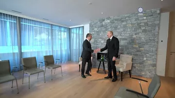 Prezident İlham Əliyev Davosda İraq Kürdüstan Regionunun Baş naziri ilə görüşüb (20.01.26)