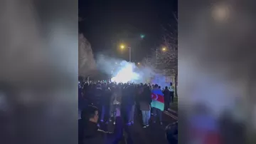 “Qarabağ” azarkeşləri Liverpul küçələrində