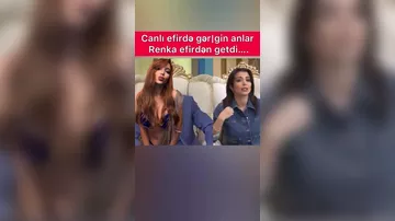 Renka əsəbiləşib efirdən GETDİ