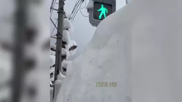 Японию накрыли рекордные снегопады