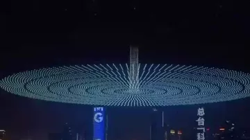 Рекорд по количеству дронов в световом шоу установлен в Китае - 3