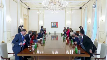 Prezident İlham Əliyev ABŞ Ticarət Palatasının nümayəndə heyətini qəbul edib (AZƏRTAC)