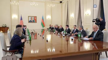 Azərbaycan Prezidenti İlham Əliyevin ABŞ-ın Vitse-prezidenti ilə geniş tərkibdə görüşü keçirilib