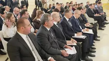 Azərbaycan Prezidenti İlham Əliyev və ABŞ-ın Vitse-prezidenti Cey. Di. Vens mətbuata bəyanatlarla çıxış ediblər