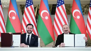 Prezident İlham Əliyevin Azərbaycanda rəsmi səfərdə olan Amerika Birləşmiş Ştatlarının Vitse-prezidenti ilə görüşü (10.02.2026)