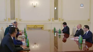 Prezident İlham Əliyev Ərəb Parlamentinin prezidentinin başçılıq etdiyi nümayəndə heyətini qəbul edib