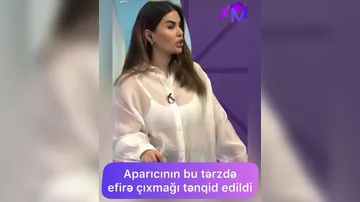 Azərbaycanlı aparıcının efir geyimi TƏNQİD OLUNDU