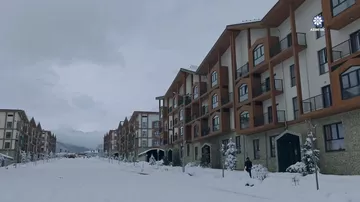 Снежная радость детей в Кяльбаджаре