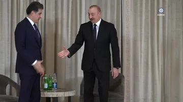 Prezident İlham Əliyev Münxendə İraq Kürdüstan Regionunun başçısı ilə görüşüb