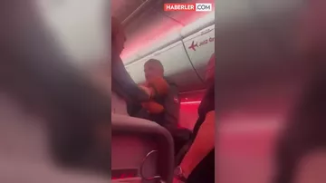 Türkiyədən havalanan təyyarədə dəhşətli dava: Salon qan içində qaldı