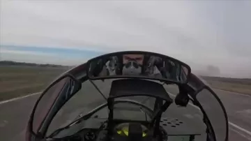 Prezident İlham Əliyevin təyyarəsini qırıclar müşayiət etdi