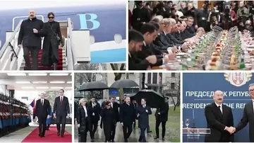 Prezident İlham Əliyevin sosial şəbəkə hesablarında Serbiyaya səfərindən görüntülər paylaşılıb
