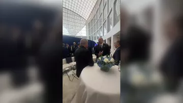 Prezident İlham Əliyevlə Paşinyanın Vaşinqtonda ayaqüstü görüşü.