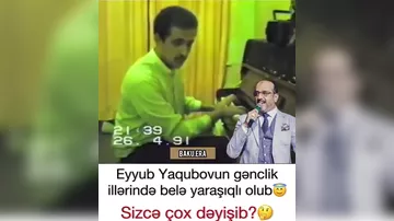 Eyyub Yaqubov tanınmaz halda - gənclik illərindəki...