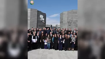 Prezident İlham Əliyevin sosial şəbəkə hesablarında Xocalı Soyqırımı Memorialının açılışında iştirakı ilə bağlı video paylaşılıb