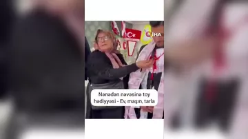 Gənc cütlüyə bəyin nənəsi tərəfindən ev, son model avtomobil və tarla