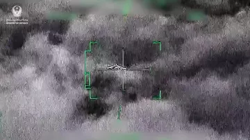 В ОАЭ показали кадры сбития иранских дронов