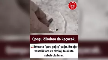 Tehrana “qara yağış” yağır