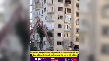 İstanbulda bina belə söküldü