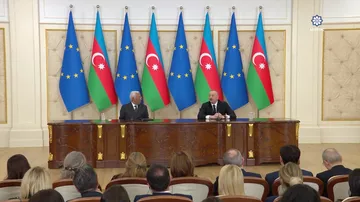 Prezident İlham Əliyev və Avropa İttifaqı Şurasının Prezidenti mətbuata bəyanatlarla çıxış ediblər
