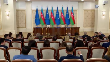 Prezident İlham Əliyev və Avropa İttifaqı Şurasının Prezidenti mətbuata bəyanatlarla çıxış ediblər (AZƏRTAC)