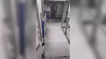 В Европе неожиданно выпал сильный град