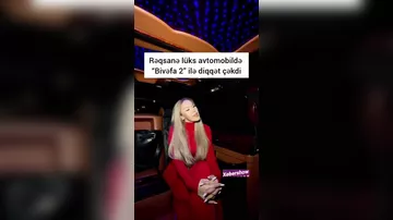 Rəqsanə lüks avtomobili ilə GÖRÜNTÜLƏNDİ