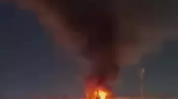 В Ираке горит электростанция