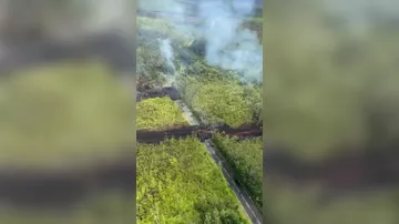 лавовые потоки дошли до шоссе на Реюньоне-2