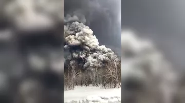 Извержение вулкана Шивелуч ознаменовалось новым сильнейшим выбросом пепла
