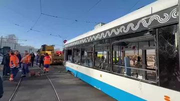 В Москве столкнулись два трамвая