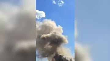 Видеокадры волны атак на Тегеран