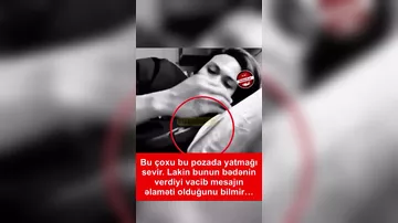 Əllərini boynunun altında birləşdirərək yatmaq...