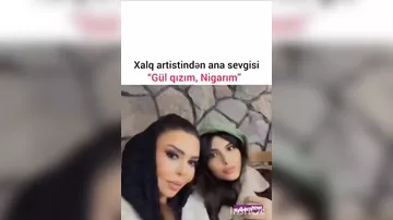 Xalq artisti qızı ilə