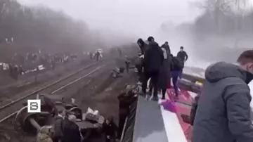 В России с рельсов сошли семь вагонов