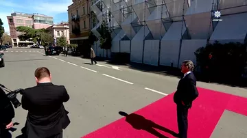 Prezident İlham Əliyevin Tbilisidə rəsmi qarşılanma mərasimi olub
