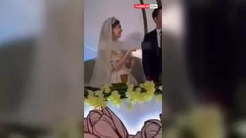 Toyda bəy gəlinə şillə vurdu