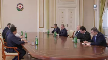 Prezident İlham Əliyev Qazaxıstanın xarici işlər və nəqliyyat nazirlərini qəbul edib