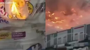 Сотрудник устроил пожар на складе в США - 1