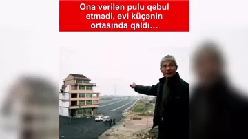 Ev küçənin ortasında qaldı…
