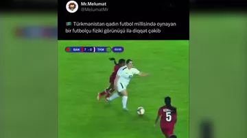 Qadın futbolçu ağır çəkisi ilə diqqət çəkdi